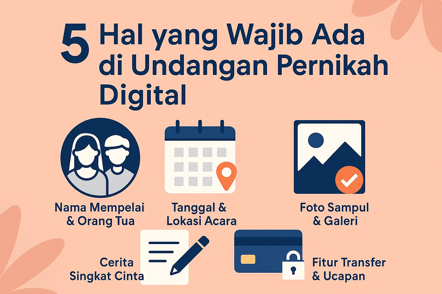 5 Hal yang Wajib Ada di Undangan Pernikahan Digital